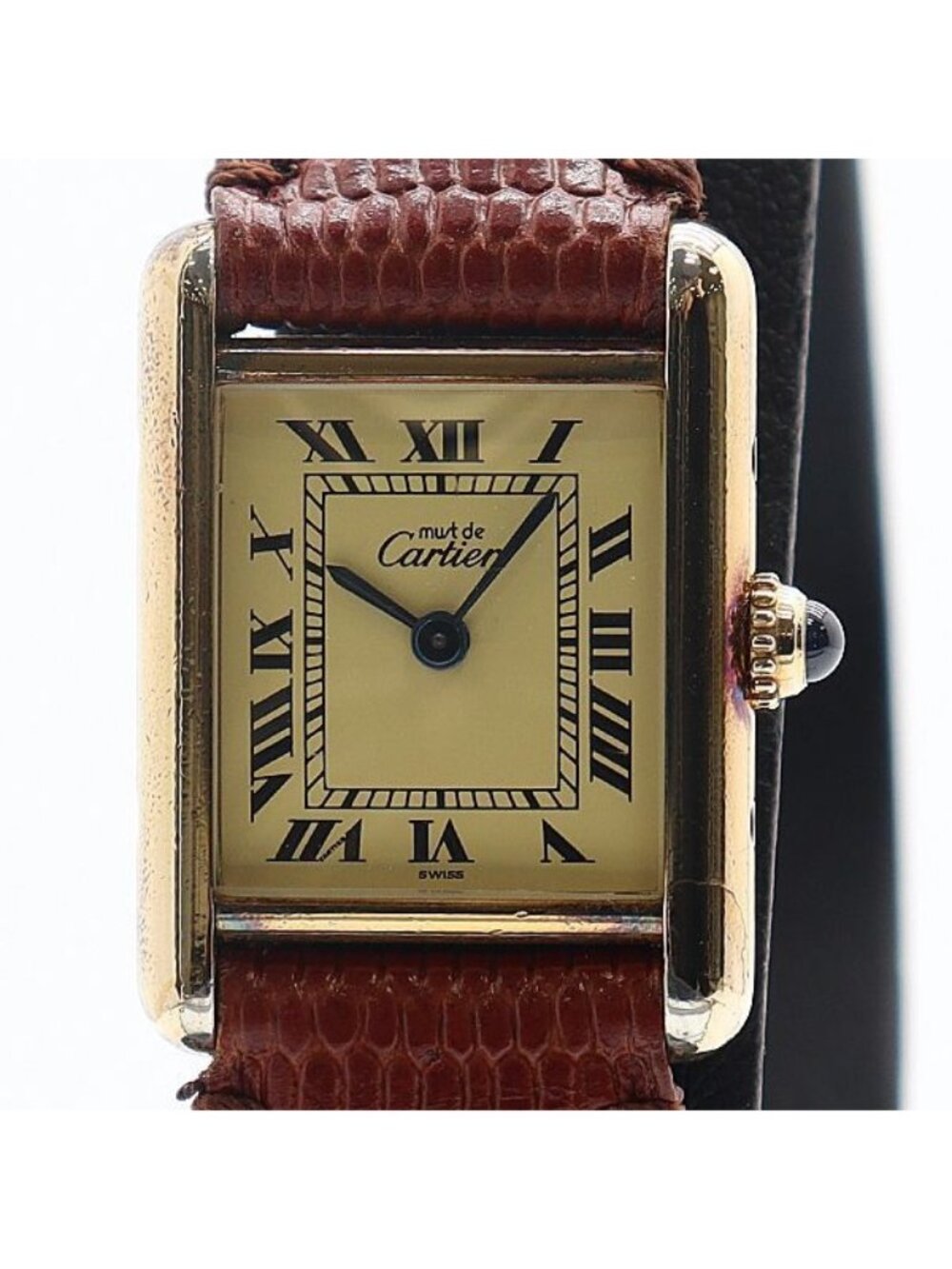 Cartier Must Tank Vendome Ivory Dial Watch